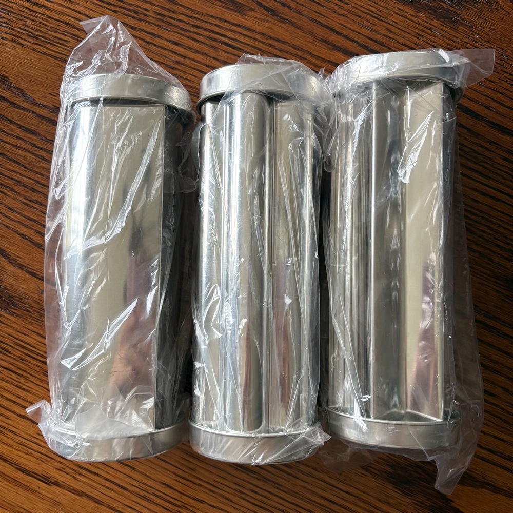 NWOB The Pampered Chef Valtrompia Bread Tubes (3), Heart, Flower, Star